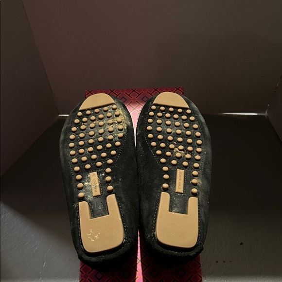 Tory Burch Lowell Driver 2 Loafers/Moccasins, Black Suede, Shearling Size 8.5 - Picture 8 of 8